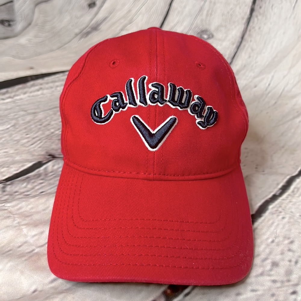 Callaway Red & Blue Baseball Cap Excellent Condition